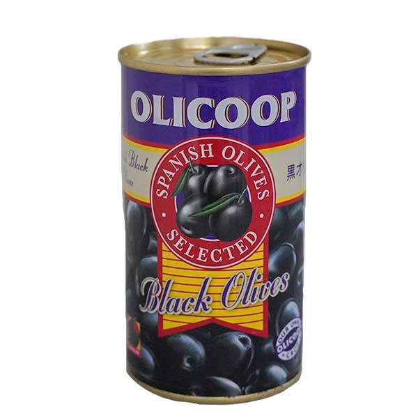 オリコープ ブラックオリーブ種有 4号缶内容量350g(固形量200g)
