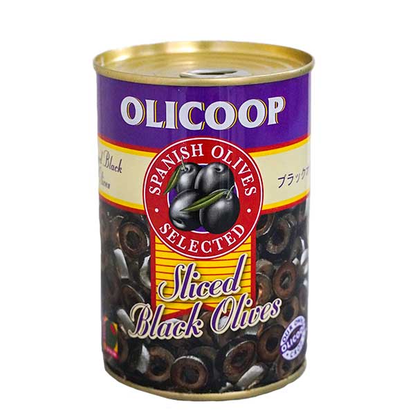 オリコープ ブラックオリーブスライス4号缶内容量405g(固形量184g)