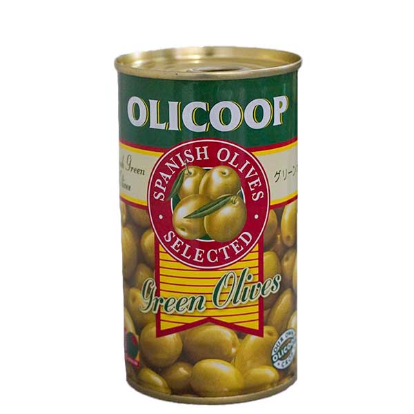 オリコープ グリーンオリーブ種有 4号缶内容量350g(固形量200g)