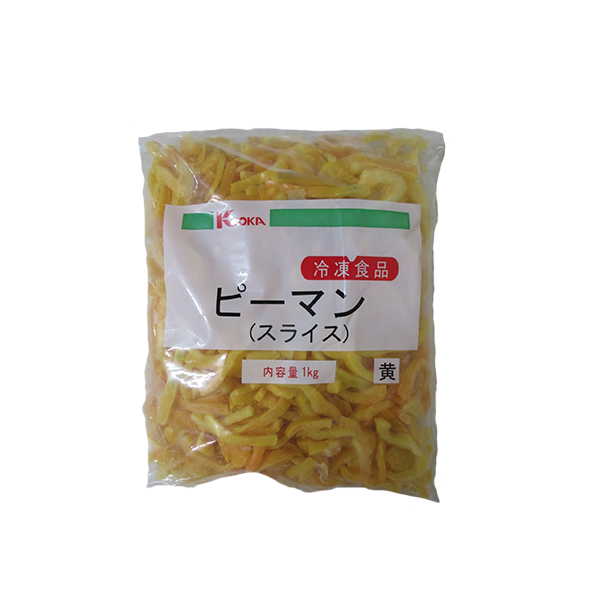 冷凍)京果 ﾋﾟｰﾏﾝｽﾗｲｽ 黄 1kg