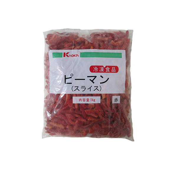 冷凍)京果 ﾋﾟｰﾏﾝｽﾗｲｽ 赤 1kg