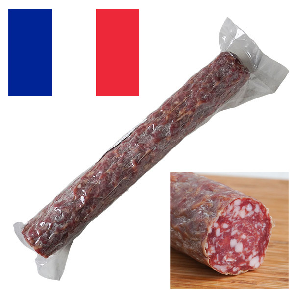 冷蔵)フランス産中挽きサラミプレーン約1kg（ソシソンセック）SaucissonSec