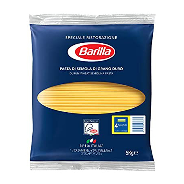 バリラNo4スパゲッティ（1.6㎜）5㎏ゆで時間：約7分