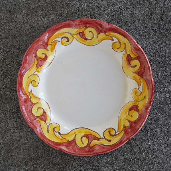 イタリア絵皿展示用展示用陶器　円形 20cm数量限定